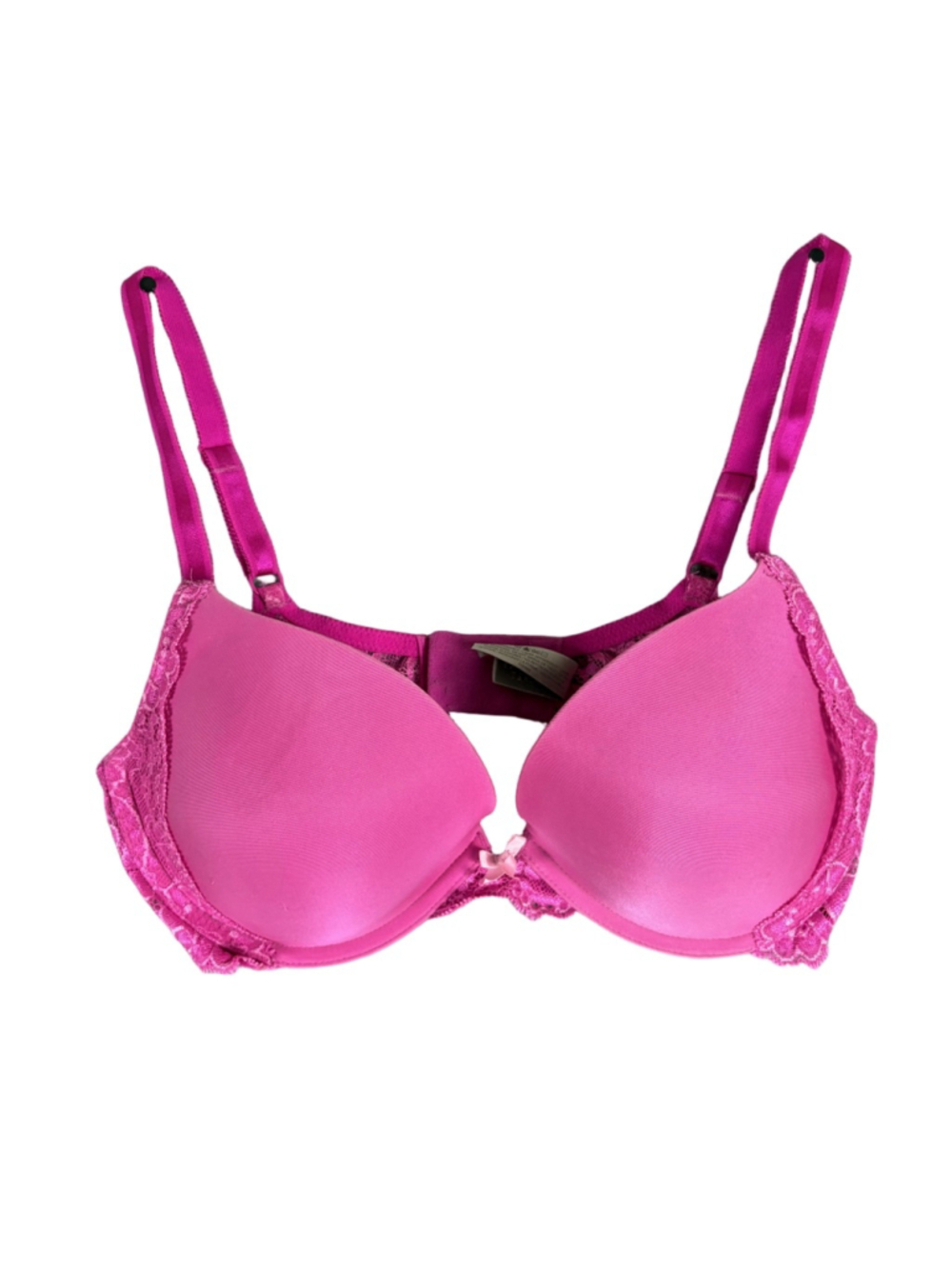 Victoria’s Secret Dream Angels Push-Up Bra 34D Hot Pink Lace Underwire